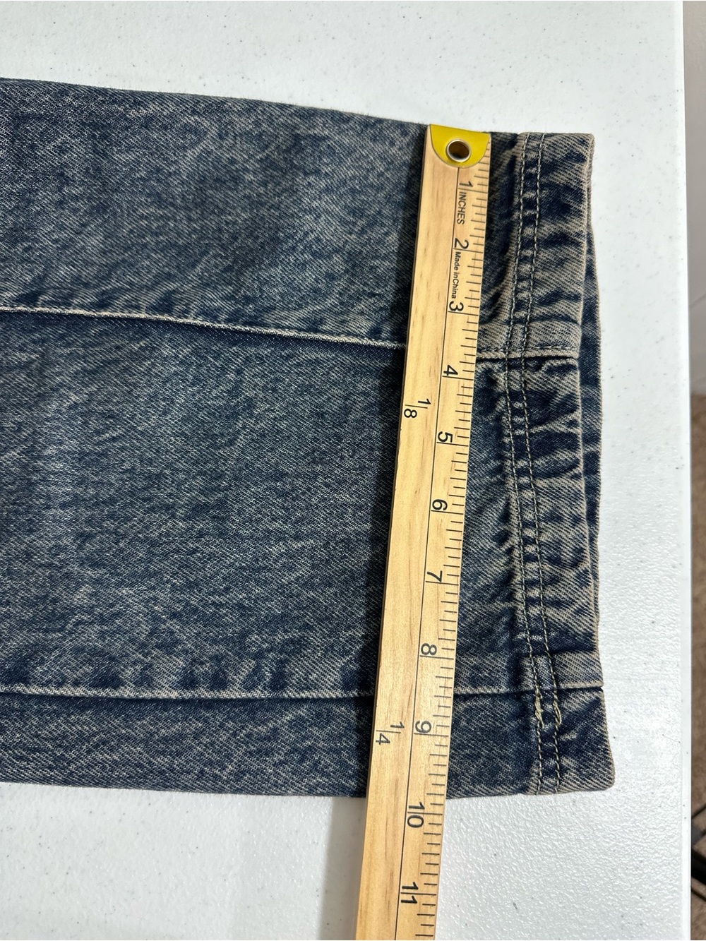 Arizona Jean Sz 10 Skater Jeans Highest Rise Slouchy Hip Thigh Carpenter Denim - Picture 12 of 12